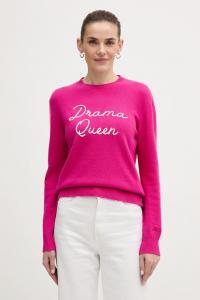 Шерстяной свитер MC2 Saint Barth, розовый