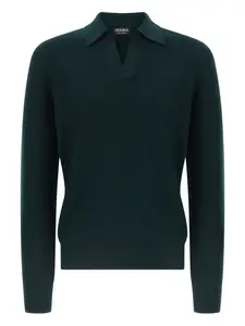 Футболка с жаккардовым узором "оазис" Zegna, зеленый