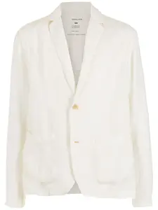 Однобортный льняной пиджак Osklen, белый