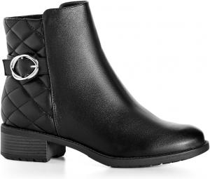 Женские стеганые ботильоны Avenue Kylee широкого размера, Black