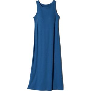 Женское синее платье без рукавов UNIQLO, синий