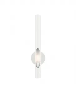 Настенный светильник Acra с одним плафоном Livex, белый