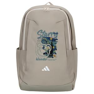 Adidas Средний унисекс серый рюкзак из ткани, Bear Oil Paintings Starry Sky