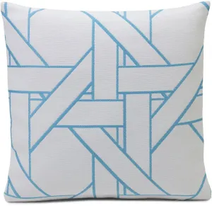 Чехол на подушку Gözze "Ломбок", (1 шт.) 50х50 см, белый/бирюзовый