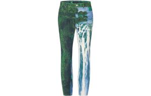 Новые квартальные продукты LV Jeans Men Green Louis Vuitton, зеленый
