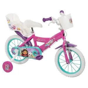 Детский велосипед Disney Gabby Dollhouse 14В'', розовый