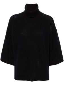 Fabiana Filippi свитер фактурной вязки, синий