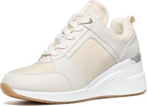 Женские кроссовки на платформе Cestfini - теннисные кроссовки на танкетке, нескользящие модные кроссовки для женщин, 06-Beige