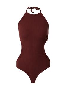 Боди-рубашка About You GIOIA, коричневый