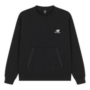 Толстовка с капюшоном классическая с логотипом New Balance, черный