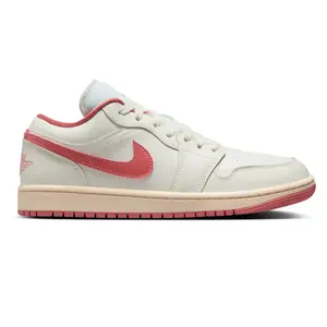 Женские баскетбольные кроссовки Air Jordan 1 Low Jordan, белый/розовый