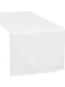 Redbest  Жаккардовая, хлопковая, тканая скатерть-дорожка Alcona белого цвета