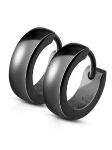 Bungsa Черные серьги-гвоздики