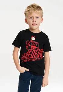 Футболка Logoshirt "Marvel - Сорвиголова - Человек без страха" с крутым принтом "Сорвиголова", черный