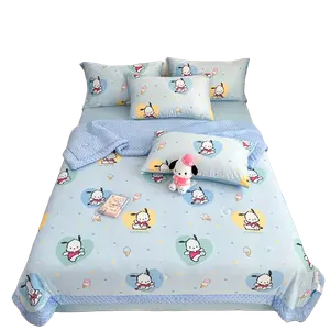 Sanrio Охлаждающее шелковистое летнее одеяло с охлаждающим эффектом, машинная стирка, синтетическое волокно