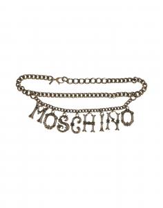 Ремень COUTURE Moschino, бронзовый