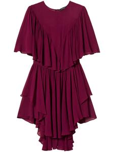 Платье мини с оборками TWINSET, красный