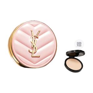 SAINT LAURENT Перьевые новые розовые кожаные воздушные подушечки для защиты от солнца и осветления тона кожи