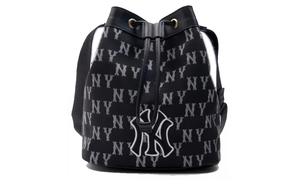 MLB Сумка холщовая, Сумка ведро, Сумка через плечо на одно плечо маленькая женская черная