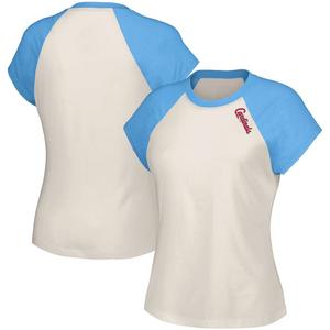 Женская белая футболка St. Louis Cardinals Nikki реглан в стиле Lusso