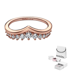 Pandora Синтетическая бижутерия Cubic Zirconia кольца женские Rose Gold