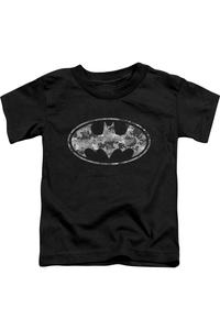 Футболка с коротким рукавом Batman Urban Camo Shield для малышей Gildan, черный