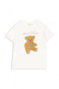 Футболка с добавлением льна детская ERA TEE OCS Konges Sløjd, коричневый