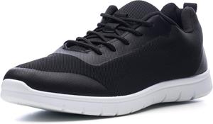 Мужские кроссовки Alpine Swiss Bolt с сеткой, легкие повседневные теннисные туфли на шнуровке, черный