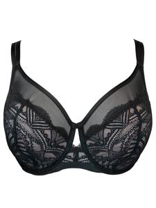 Бюстгальтер с высокой горловиной SugarShape Sensla Luxe, черный