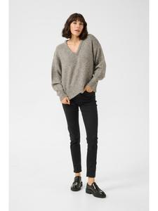 Kaffe Свободный вязаный свитер Katrina в цвете Elephant Skin Melange