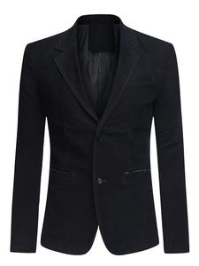 Youthup Приталенный пиджак Slim fit в черном цвете