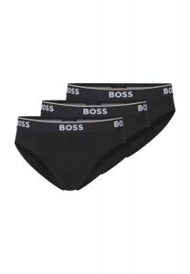 Мужские трусы из хлопка (3 пары) BOSS, черный