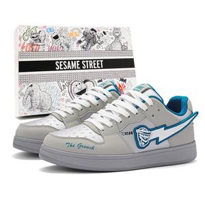 SESAME STREET Серебристо-серые классические низкие скейтерские кроссовки унисекс с противоскользящей подошвой, устойчивые к истиранию, легкие, увеличивающие рост