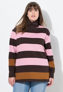 Толстовка Ulla Popken Sweatshirt, Mahogany Brown/Brown