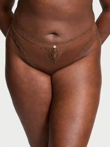 Трусики-Стринги с кружевной отделкой Dream Angels, lace trim mousse