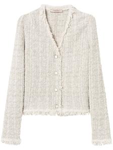TWINSET твидовый жакет с люрексом, нейтральный