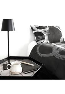 Комплект постельного белья Cofi с молнией, 155x200 см, серый