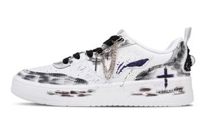 LINING Кроссовки для скейтбординга Qingchao с противоскользящим покрытием, износостойкие, низкие, мужские, черные, белые, фиолетовые