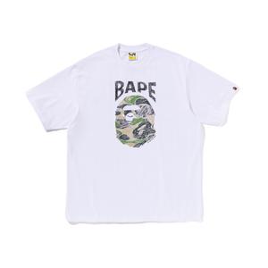 Футболка с принтом A BATHING APE, белый