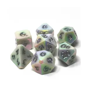 Поликомплект - серебряные накладки (7), Polymer Poly Sets (Die Hard Dice)