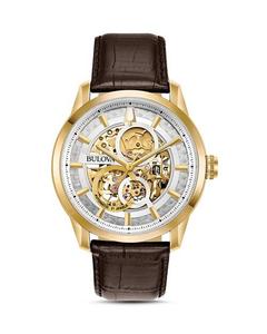 Часы Sutton Skeleton, 43 мм Bulova, цвет Multi