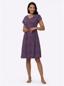 Летнее платье с фиолетово-синим принтом Sieh an!