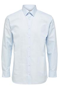 Рубашка Selected хлопковая, светло-голубой