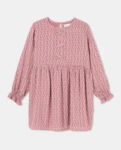 Фантазийное платье для девочки с цветочным принтом по всей поверхности Kids El Corte Inglés, розовый
