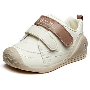 Дышащие низкие предходовые ботиночки для малышей и детей ясельного возраста GINOBLE, айвори