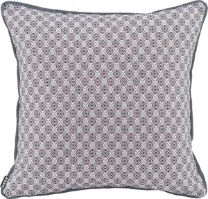 Х.ОК.К. Подушка декоративная "Гарри Аялон", с мелким узором, чехол с наполнителем, 1 шт H.O.C.K. 50х50 см, синий/голубой/темно-синий