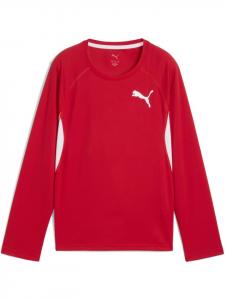 Футболка Y CROSS THE LINE Longsleeve 3.0 красного цвета Puma