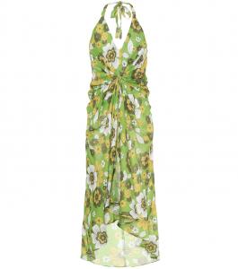 Платье из хлопка с цветочным принтом Dodo Bar Or, зеленый