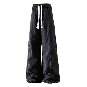 Повседневные брюки Unisex утепленные и с флисовой подкладкой Wide Leg X1617, черный fleece-lined pants