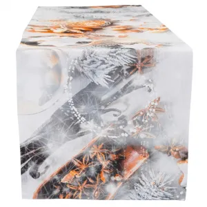 Скатерть cakes and nuts, Рождественский декор, Рождество Рождество Casatex, белый/серый/коричневый